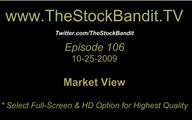 TSBTV#106 - Market View 10-25-2009