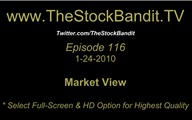 TSBTV#116 - Market View 1-24-2010