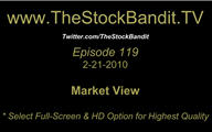 TSBTV#119 - Market View 2-21-2010